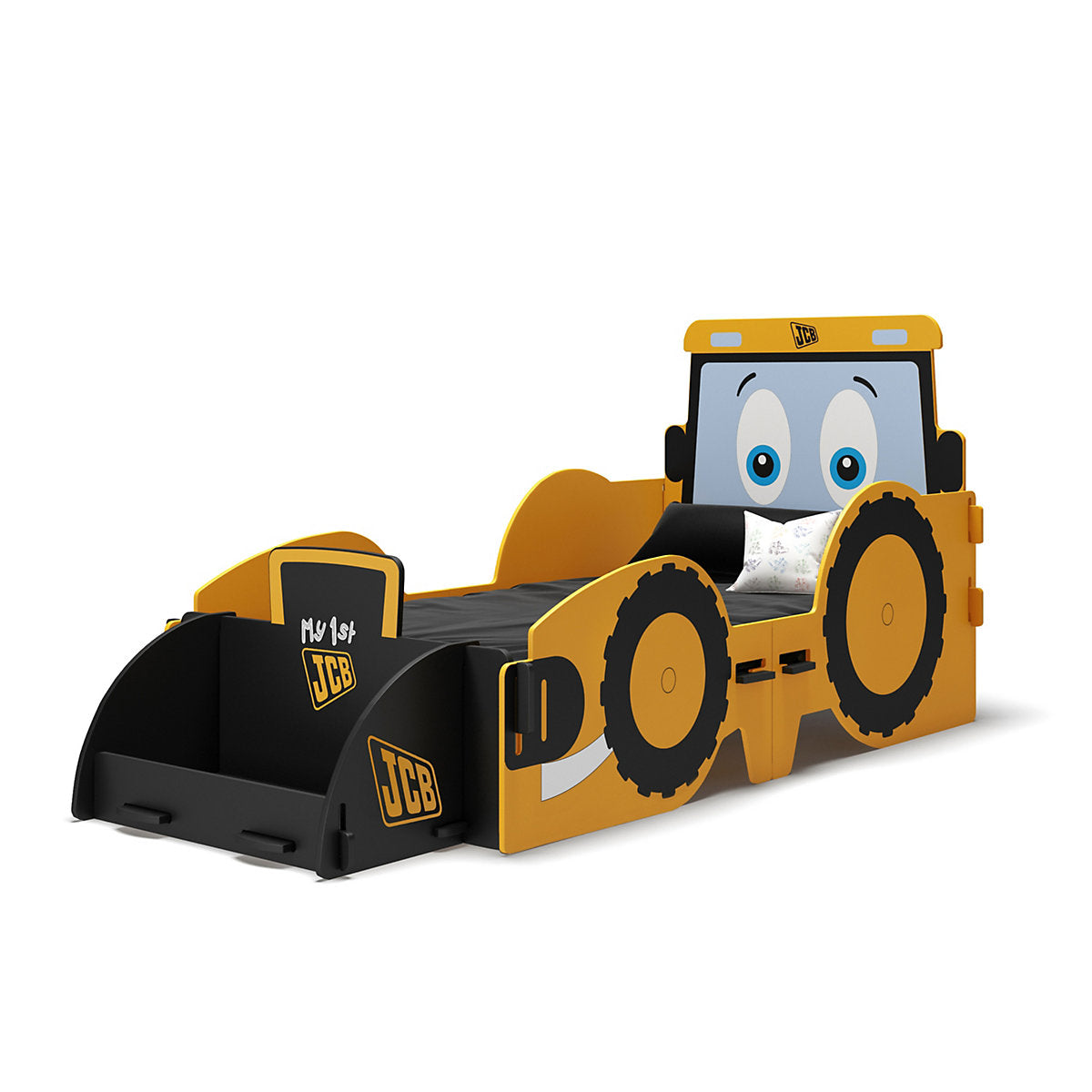 JCB Junior Toddler Bed with Toybox - Kidsaw